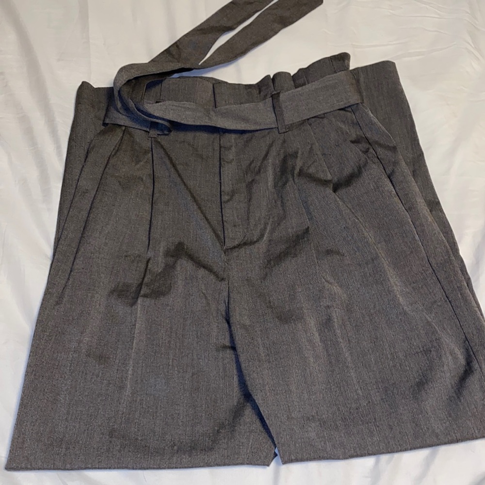 H&M high waisted, ruffled, dress pants